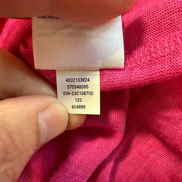 Chico's Linen Balloon Sleeve Pink Blouse 3 XL - Picture 6 of 9